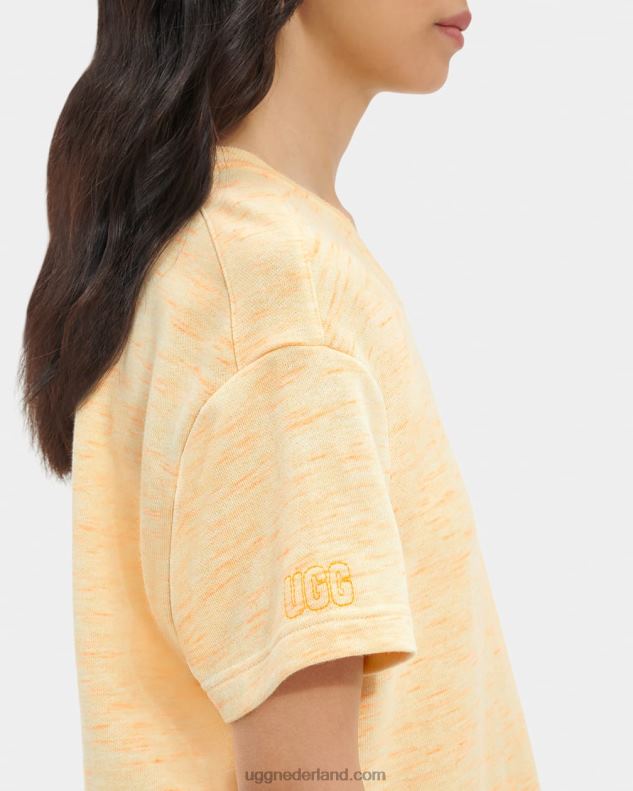 vrouwen gele neon melange UGG nadia t-shirtjurk gemêleerd 686ZP1106