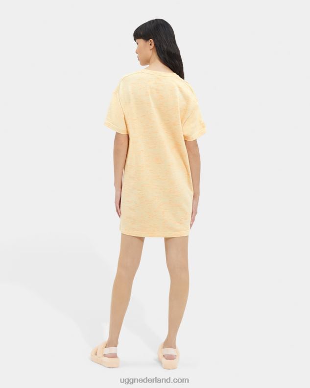 vrouwen gele neon melange UGG nadia t-shirtjurk gemêleerd 686ZP1106