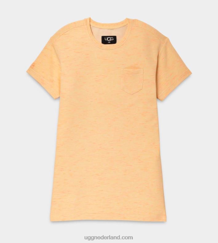 vrouwen gele neon melange UGG nadia t-shirtjurk gemêleerd 686ZP1106