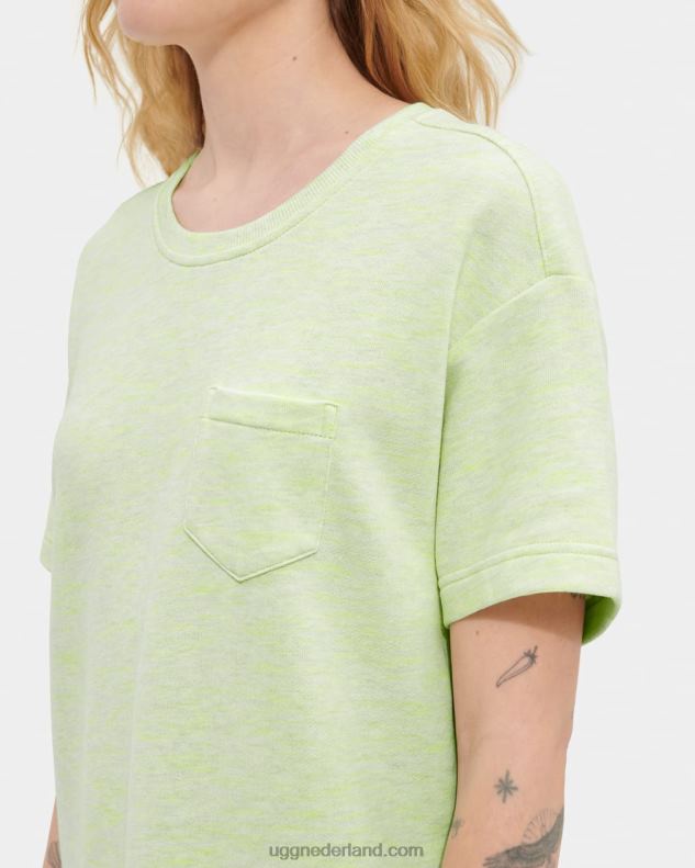 vrouwen groen neon gemêleerd UGG nadia t-shirtjurk gemêleerd 686ZP1104