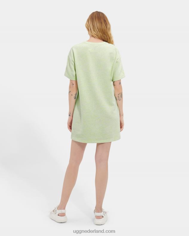 vrouwen groen neon gemêleerd UGG nadia t-shirtjurk gemêleerd 686ZP1104