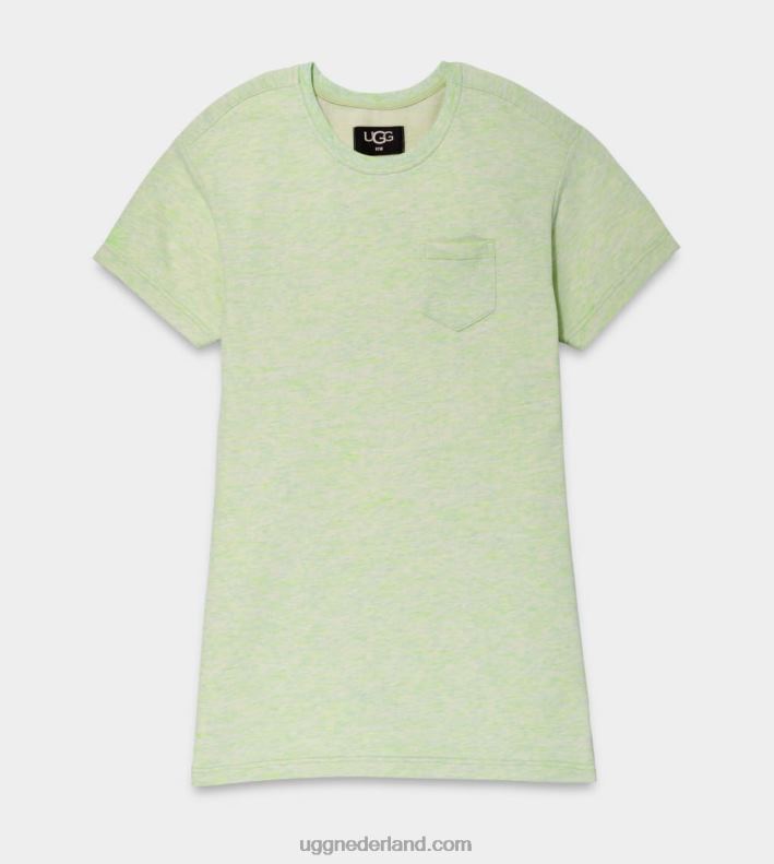 vrouwen groen neon gemêleerd UGG nadia t-shirtjurk gemêleerd 686ZP1104