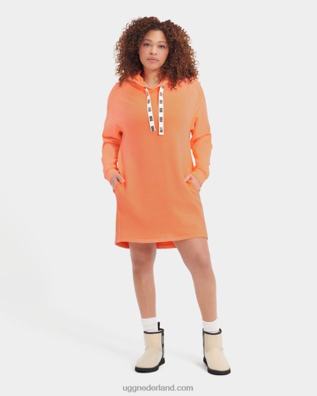 vrouwen oranje sorbet UGG Aderyn hoodie jurk 686ZP1327