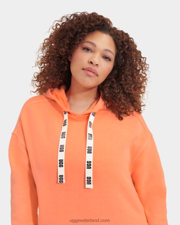vrouwen oranje sorbet UGG Aderyn hoodie jurk 686ZP1327
