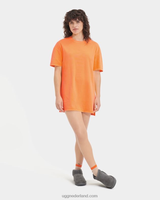 vrouwen oranje sorbet UGG zoey t-shirtjurk 686ZP2228