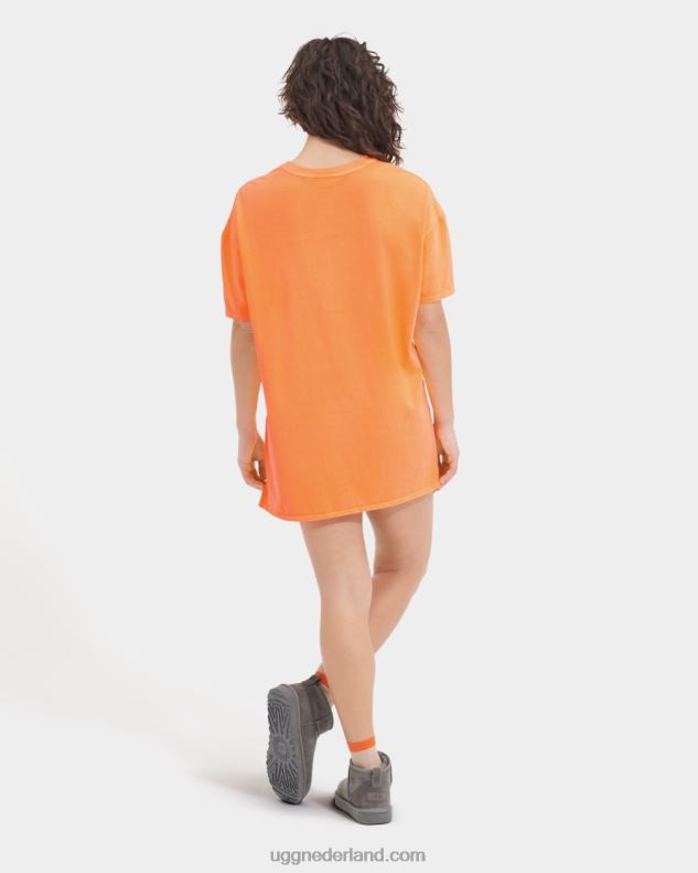 vrouwen oranje sorbet UGG zoey t-shirtjurk 686ZP2228
