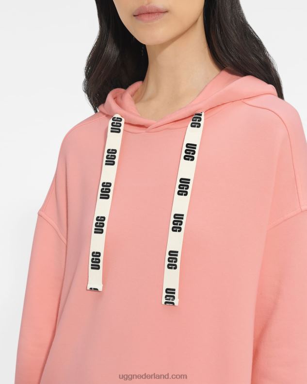 vrouwen roze opaal UGG Aderyn hoodie jurk 686ZP1324