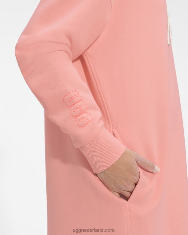 vrouwen roze opaal UGG Aderyn hoodie jurk 686ZP1324