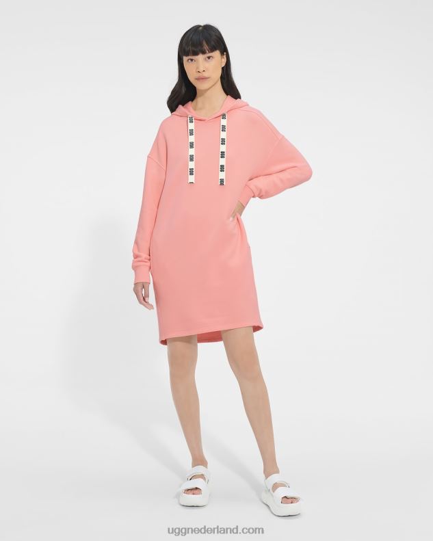 vrouwen roze opaal UGG Aderyn hoodie jurk 686ZP1324