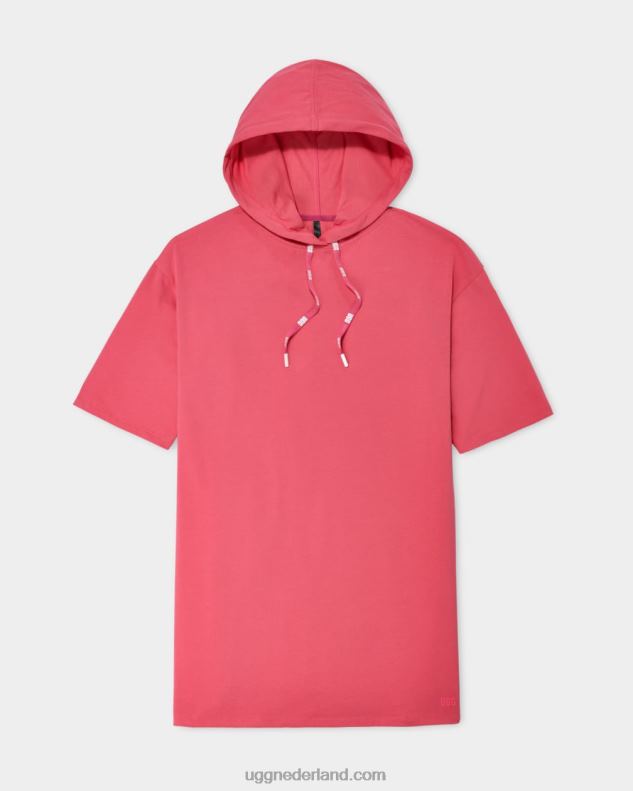 vrouwen roze roze UGG Kassey T-shirtjurk met capuchon 686ZP918