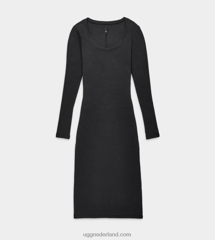 vrouwen teer UGG sarah geribbelde jurk met lange mouwen 686ZP99
