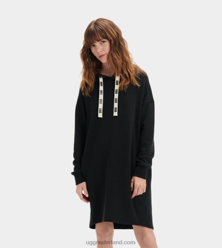 vrouwen zwart UGG Aderyn hoodie jurk 686ZP101