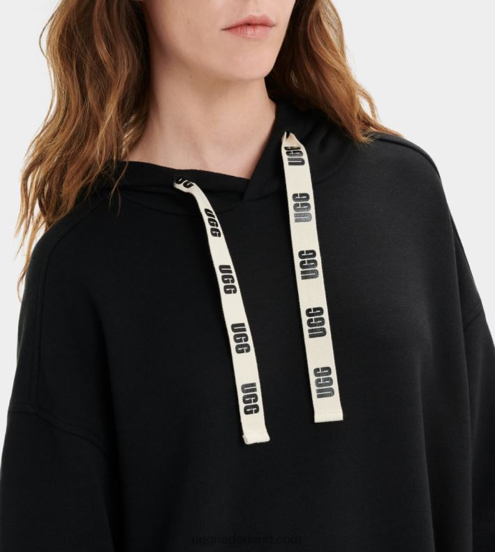 vrouwen zwart UGG Aderyn hoodie jurk 686ZP101