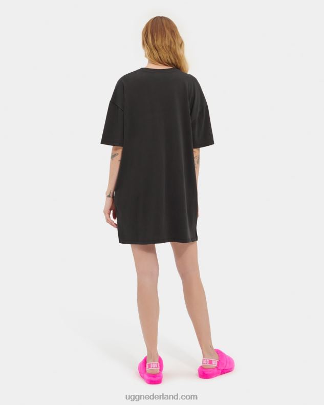 vrouwen zwart UGG zoey t-shirt jurk afbeelding 686ZP179