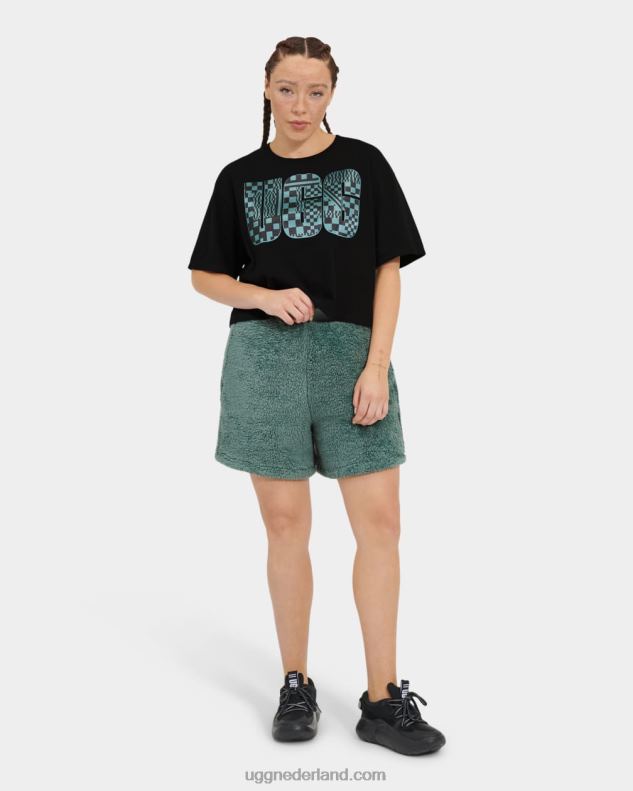 vrouwen aloë vera/nachtblauw UGG camilia sherpa short 686ZP1090