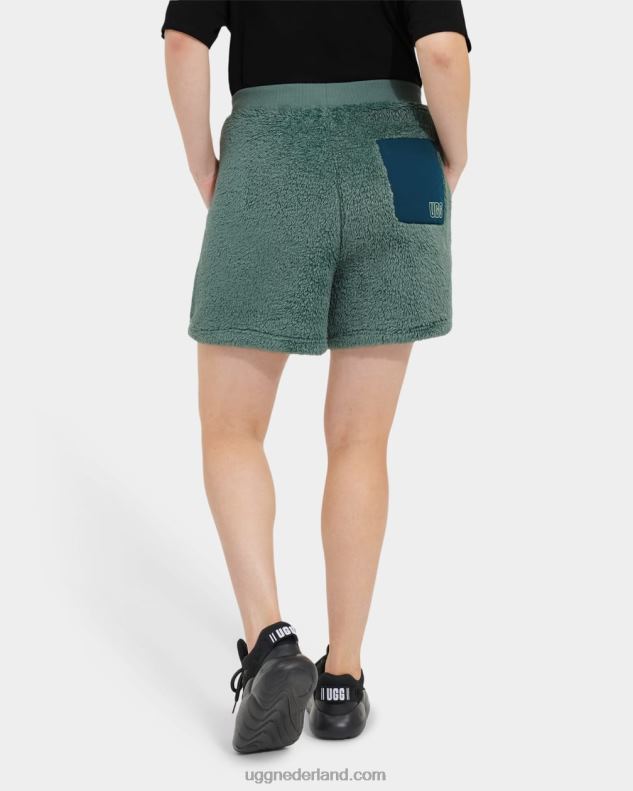 vrouwen aloë vera/nachtblauw UGG camilia sherpa short 686ZP1090