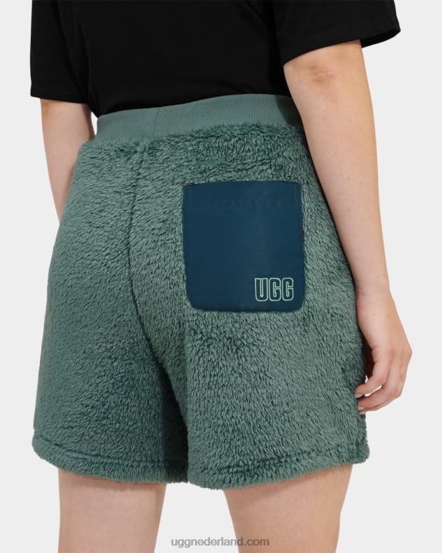 vrouwen aloë vera/nachtblauw UGG camilia sherpa short 686ZP1090