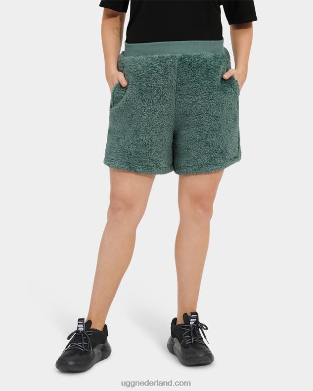 vrouwen aloë vera/nachtblauw UGG camilia sherpa short 686ZP1090