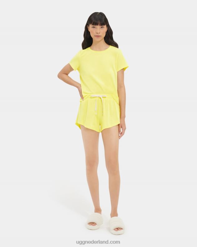 vrouwen elfachtig geel UGG pyjama kort 686ZP1310