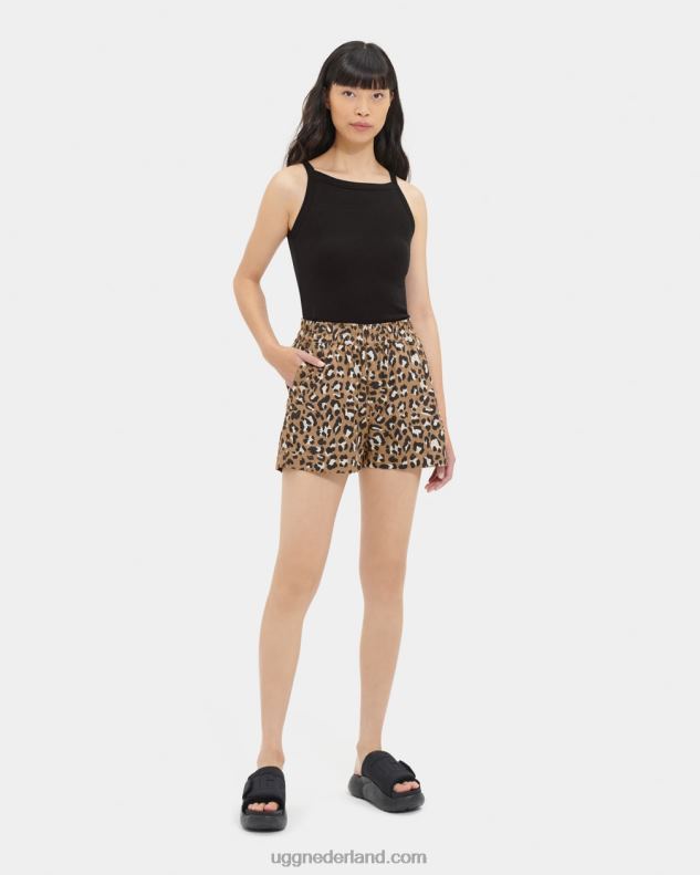 vrouwen luipaard print UGG korte broek 686ZP1113