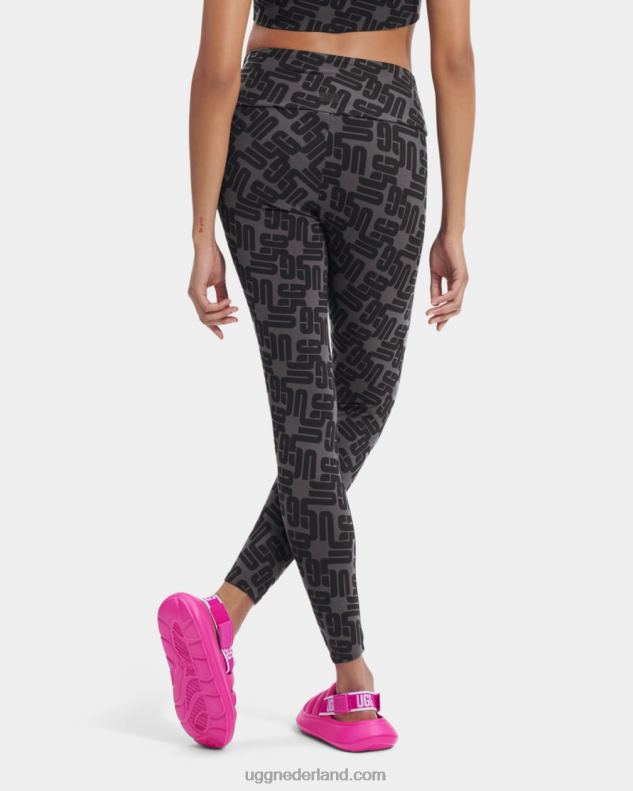 vrouwen zwart grafisch monogram UGG Saylor legging monogram 686ZP2056