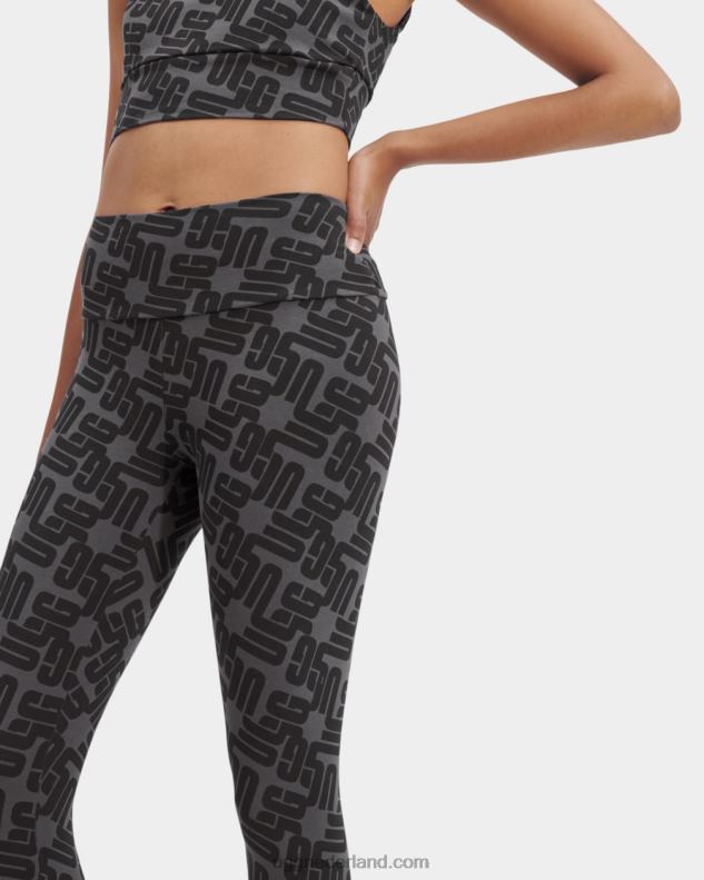 vrouwen zwart grafisch monogram UGG Saylor legging monogram 686ZP2056