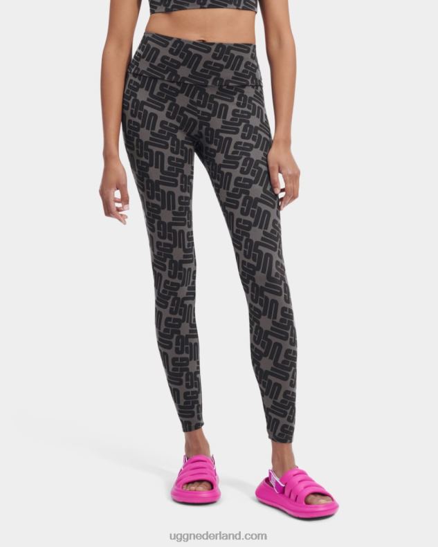 vrouwen zwart grafisch monogram UGG Saylor legging monogram 686ZP2056