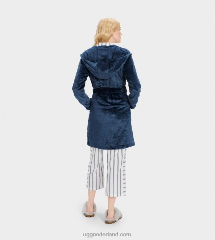 vrouwen indigo UGG miranda fleece badjas 686ZP1027