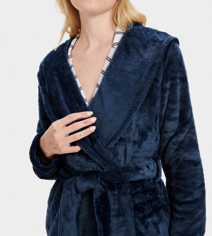 vrouwen indigo UGG miranda fleece badjas 686ZP1027
