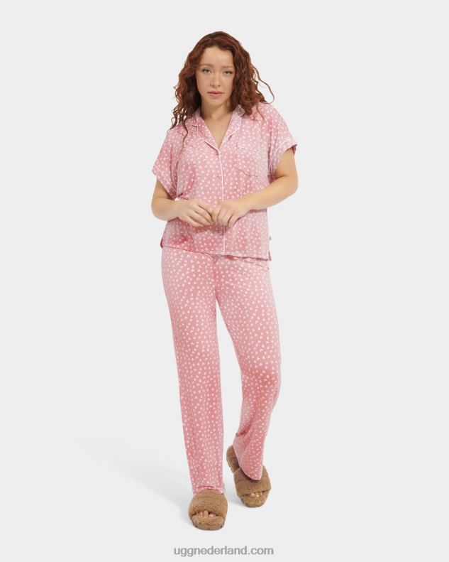 vrouwen klei roze harten UGG aimee set ii 686ZP2270
