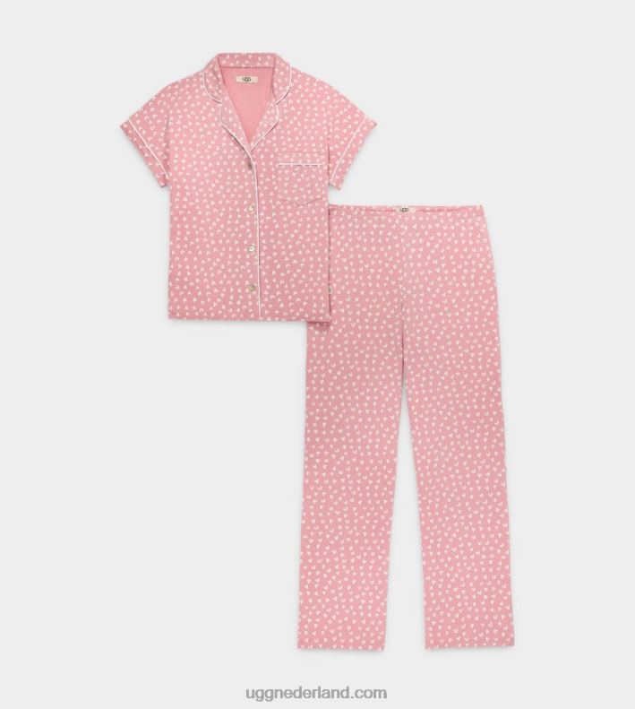 vrouwen klei roze harten UGG aimee set ii 686ZP2270