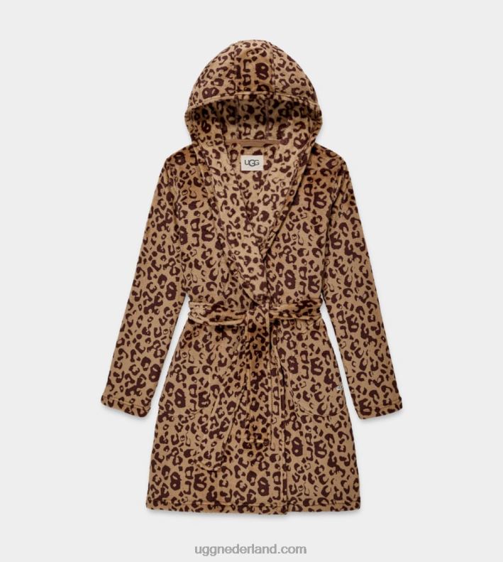 vrouwen levende eiken luipaard UGG miranda fleece badjas 686ZP1357