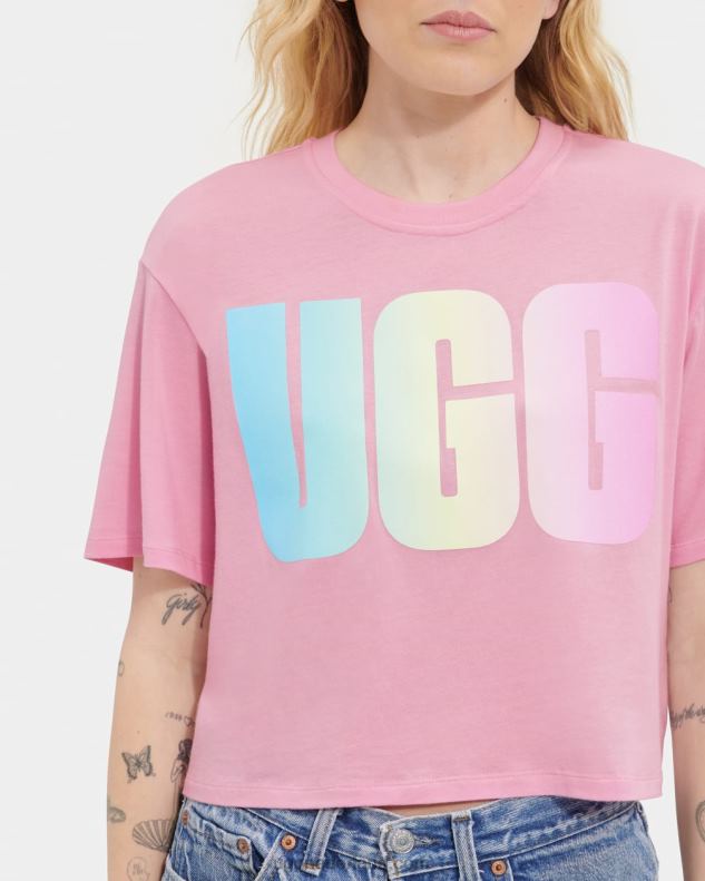 vrouwen dromen UGG pattie cropped T-shirt met logo 686ZP1255