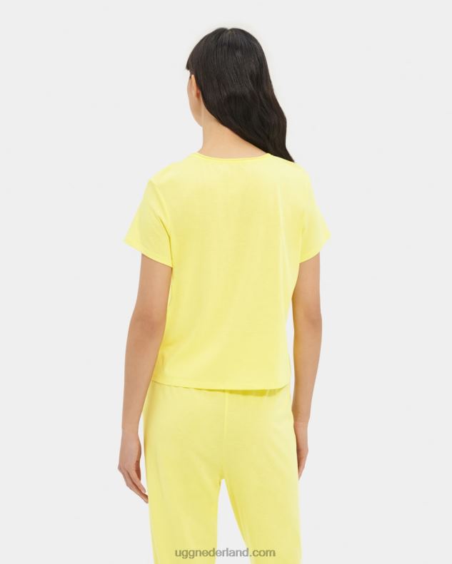 vrouwen elfachtig geel UGG perline tee 686ZP1241