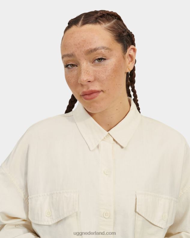 vrouwen gips UGG kimya shirt met lange mouwen 686ZP1304