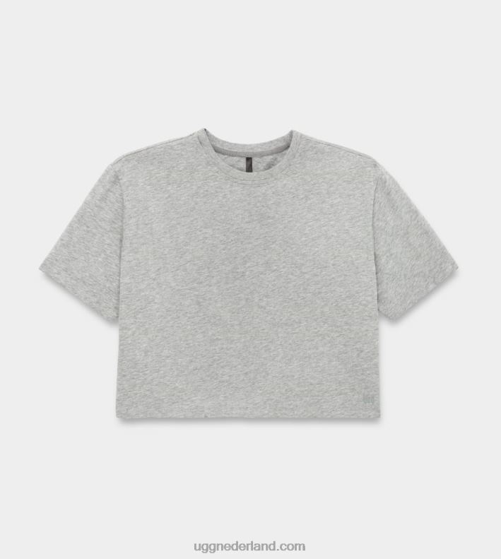 vrouwen grijze heide UGG Tana cropped T-shirt 686ZP1012