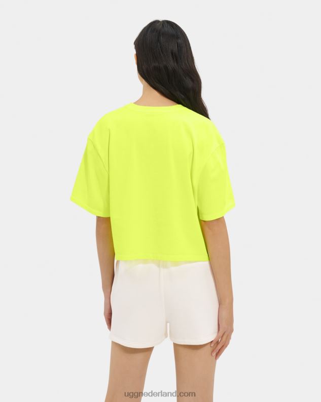 vrouwen markeerstift/wit UGG T-shirt met fionna-logo 686ZP1323