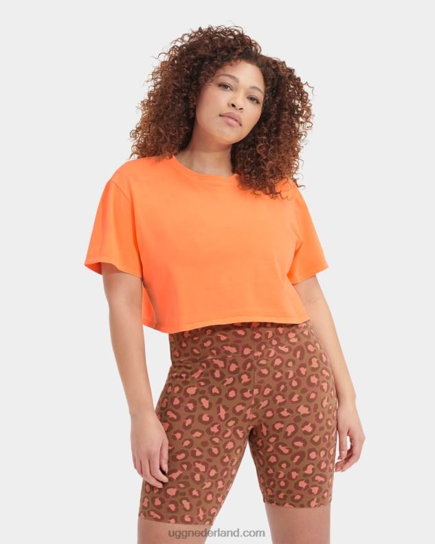 vrouwen oranje sorbet UGG Tana cropped T-shirt 686ZP2233
