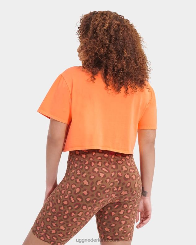 vrouwen oranje sorbet UGG Tana cropped T-shirt 686ZP2233