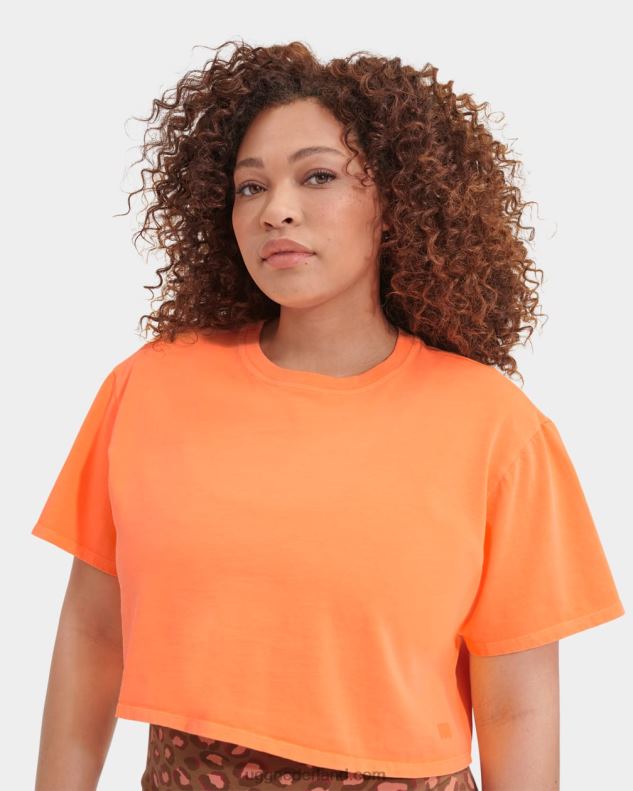 vrouwen oranje sorbet UGG Tana cropped T-shirt 686ZP2233
