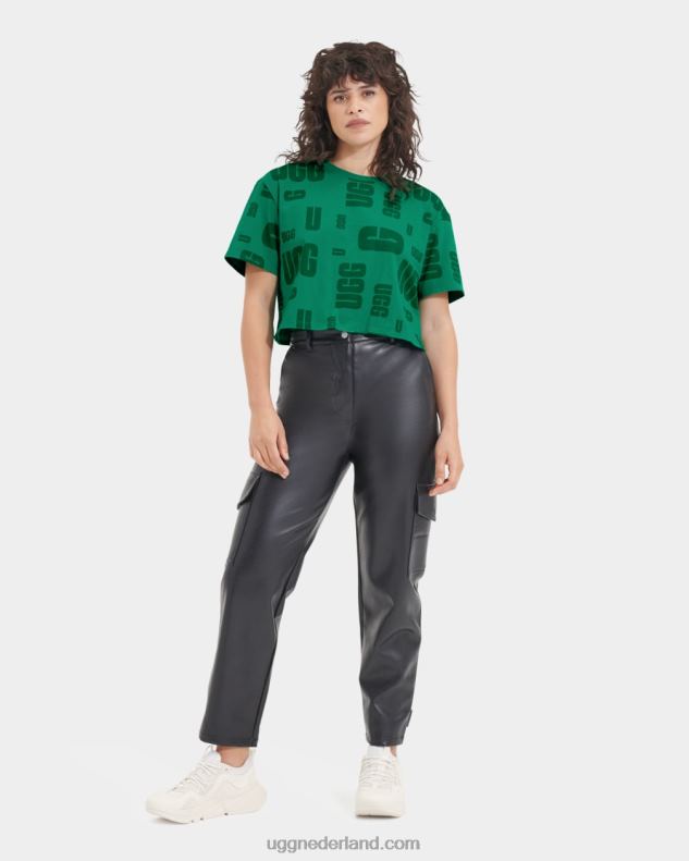 vrouwen smaragdgroen UGG bretagne cropped tee scatter 686ZP2286