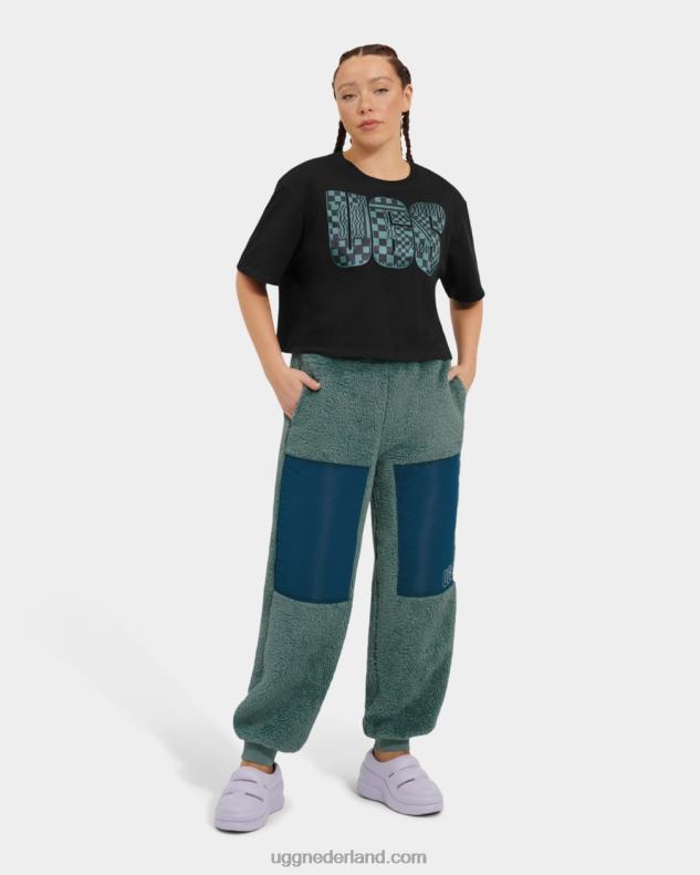 vrouwen teer UGG thahlia cropped T-shirt met logo 686ZP1083