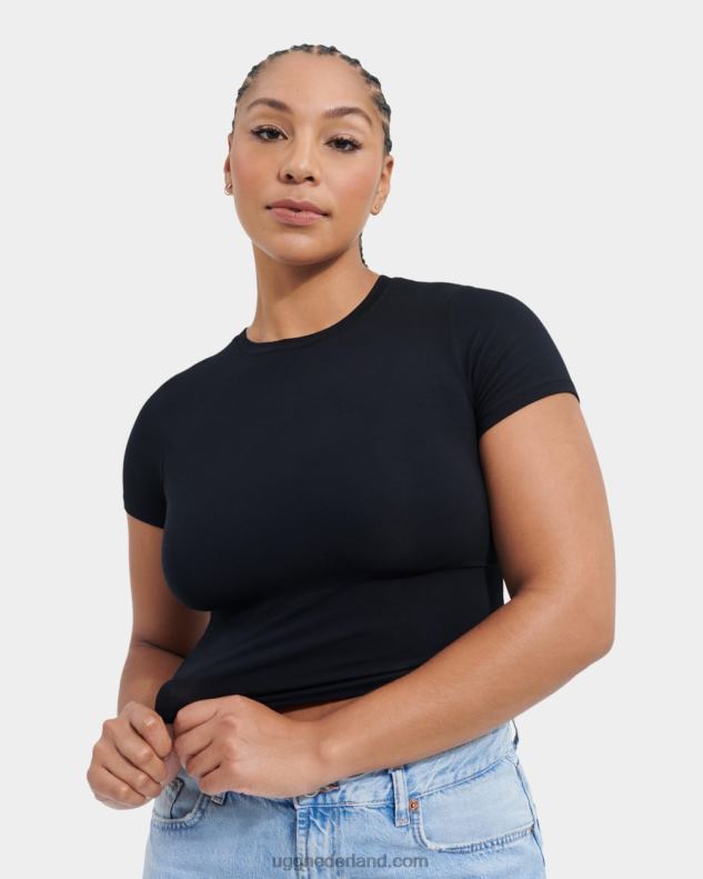 vrouwen zwart UGG miriam baby t-shirt 686ZP914