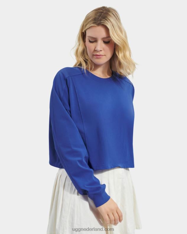 vrouwen azul UGG delylah crop top met lange mouwen 686ZP2172