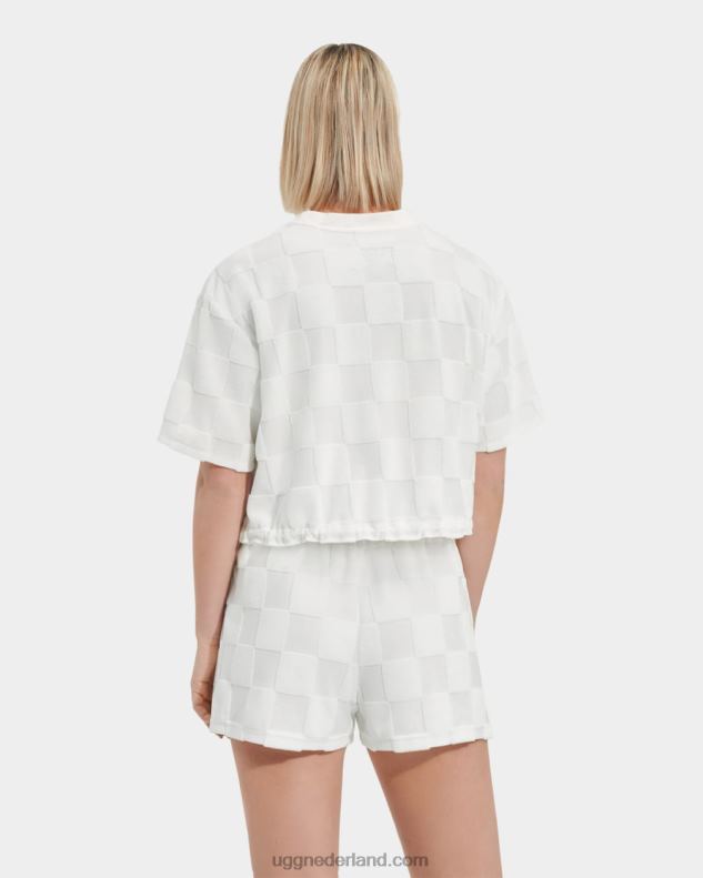 vrouwen nimbus UGG teagin top met korte mouwen geruit 686ZP878