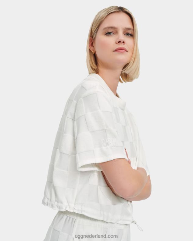 vrouwen nimbus UGG teagin top met korte mouwen geruit 686ZP878