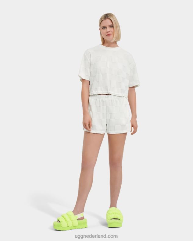 vrouwen nimbus UGG teagin top met korte mouwen geruit 686ZP878
