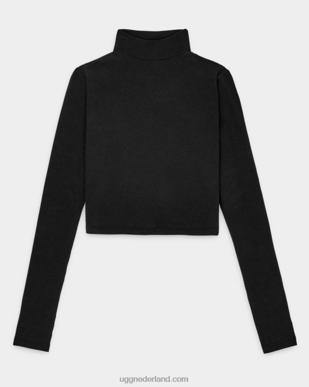 vrouwen teer UGG nimah geribbelde top met opstaande kraag 686ZP1079