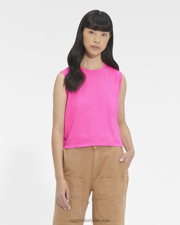 vrouwen tof roze UGG soni spier tank 686ZP127
