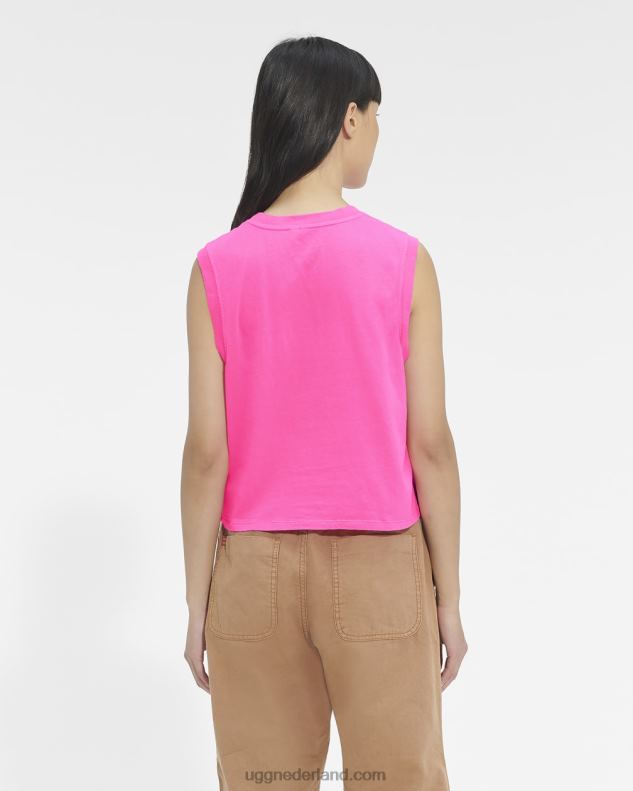 vrouwen tof roze UGG soni spier tank 686ZP127